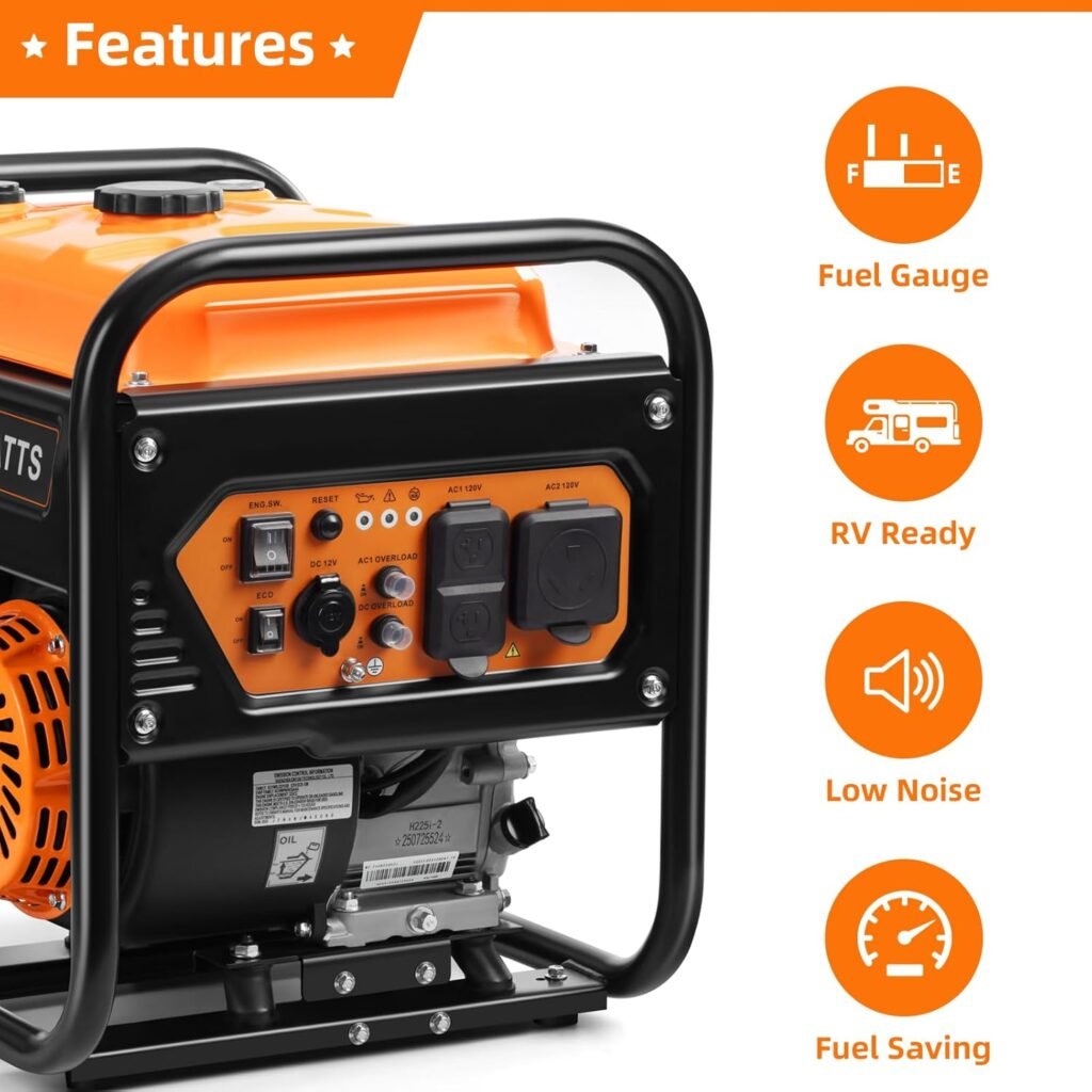 Oxseryn generator RV Ready 30A Outlet, ECO Mode, EPA Compliant